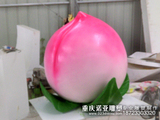 重庆泡沫雕塑寿桃子制作 