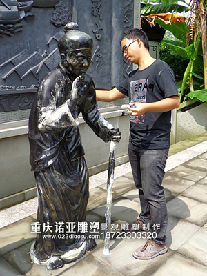 重庆雕塑维修，四川贵州玻璃钢雕塑补色，金属雕塑仿铜浮雕维护专业团队